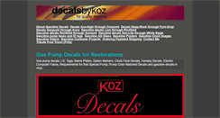 Desktop Screenshot of decalsbykoz.com